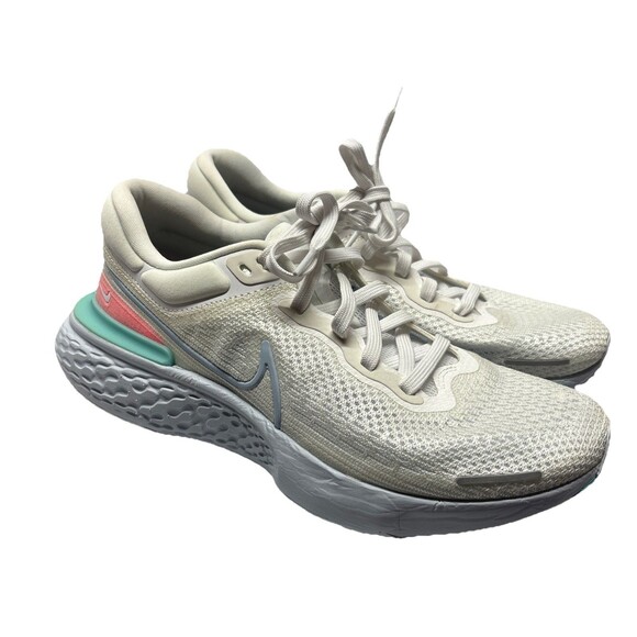 Nike ZoomX Invincible Run Flyknit 'White Dynamic Turquoise' Women's Size 11.5 - Picture 1 of 7